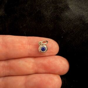 James Avery Remembrance Birthstone Charm, sapphire